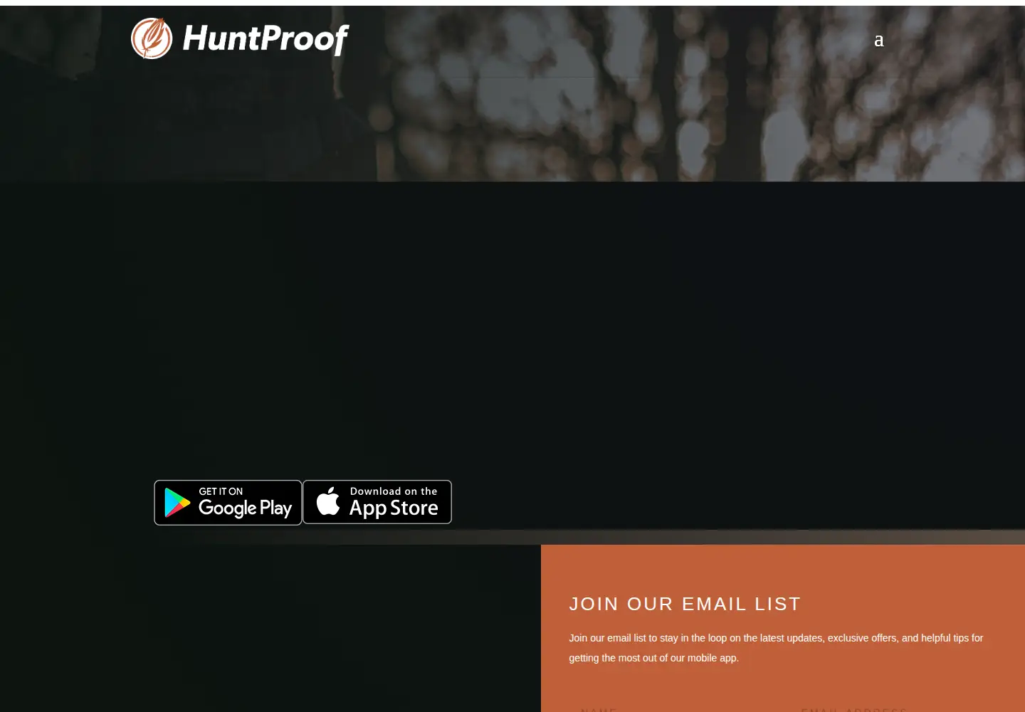 Screenshot of huntproof.app