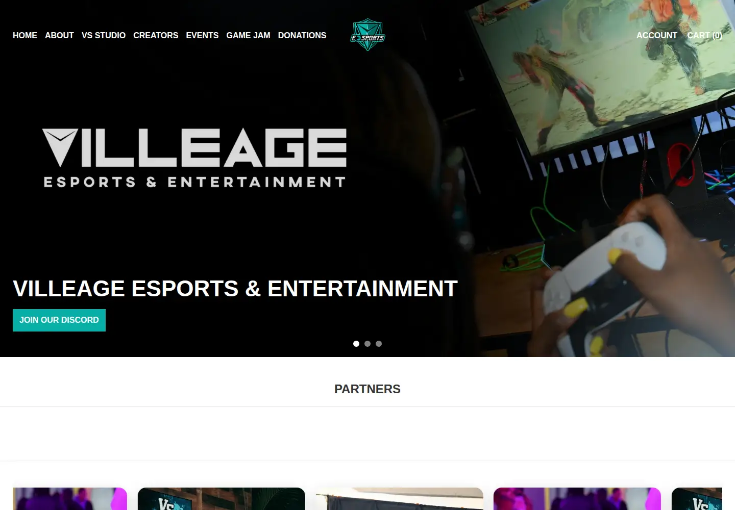 Screenshot of villeageesports.com