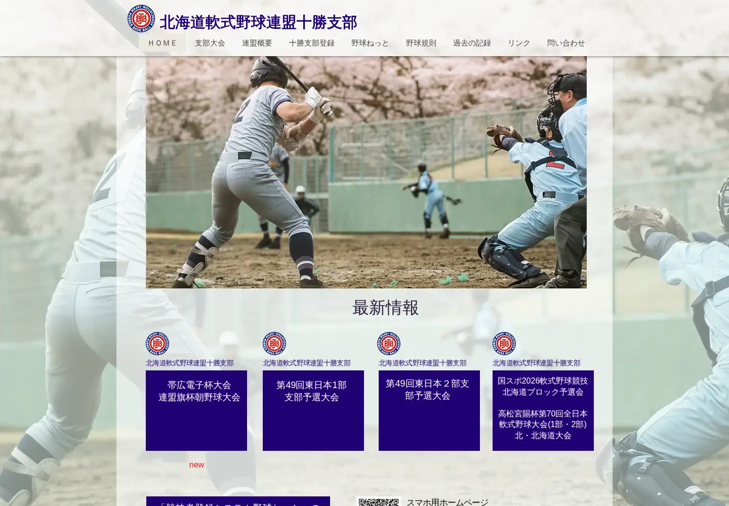 Captured homepage of tokachi-sbb.org in the current scan