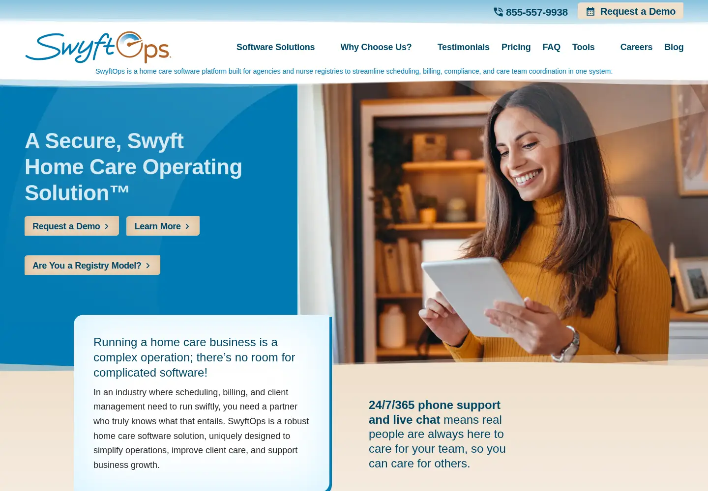 Screenshot of swyftops.com