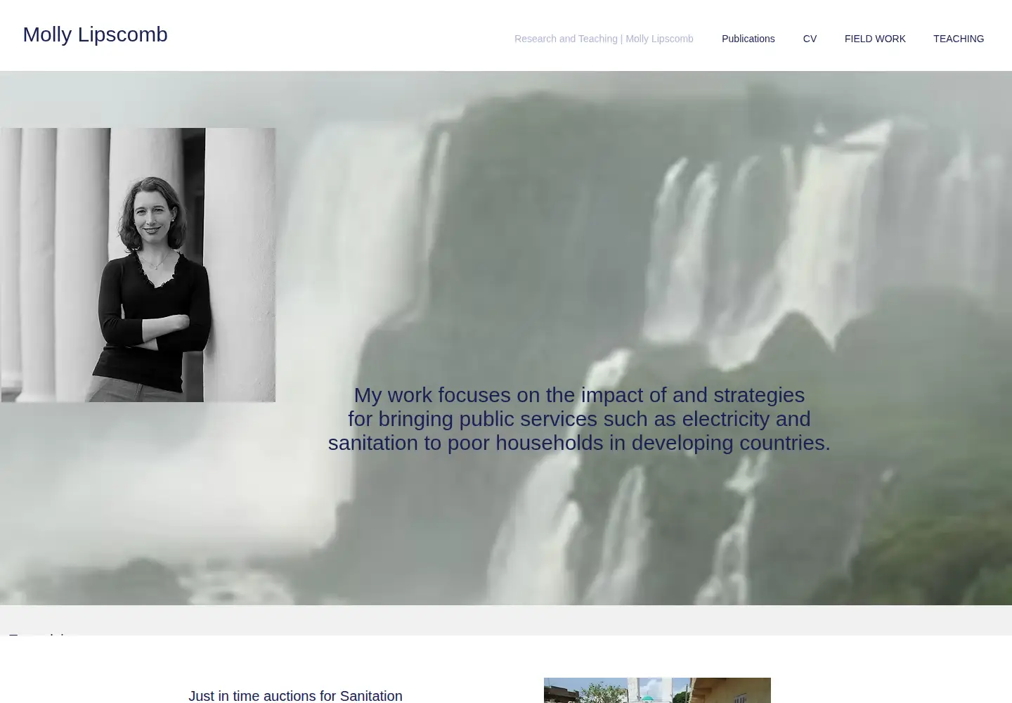 Captured homepage of mollylipscomb.com in the current scan