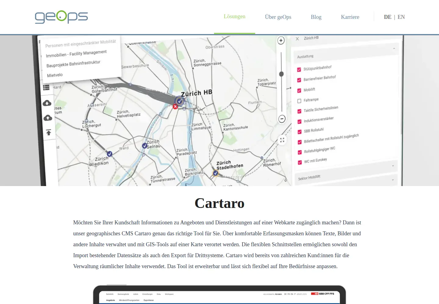 Captured homepage of cartaro.org in the current scan