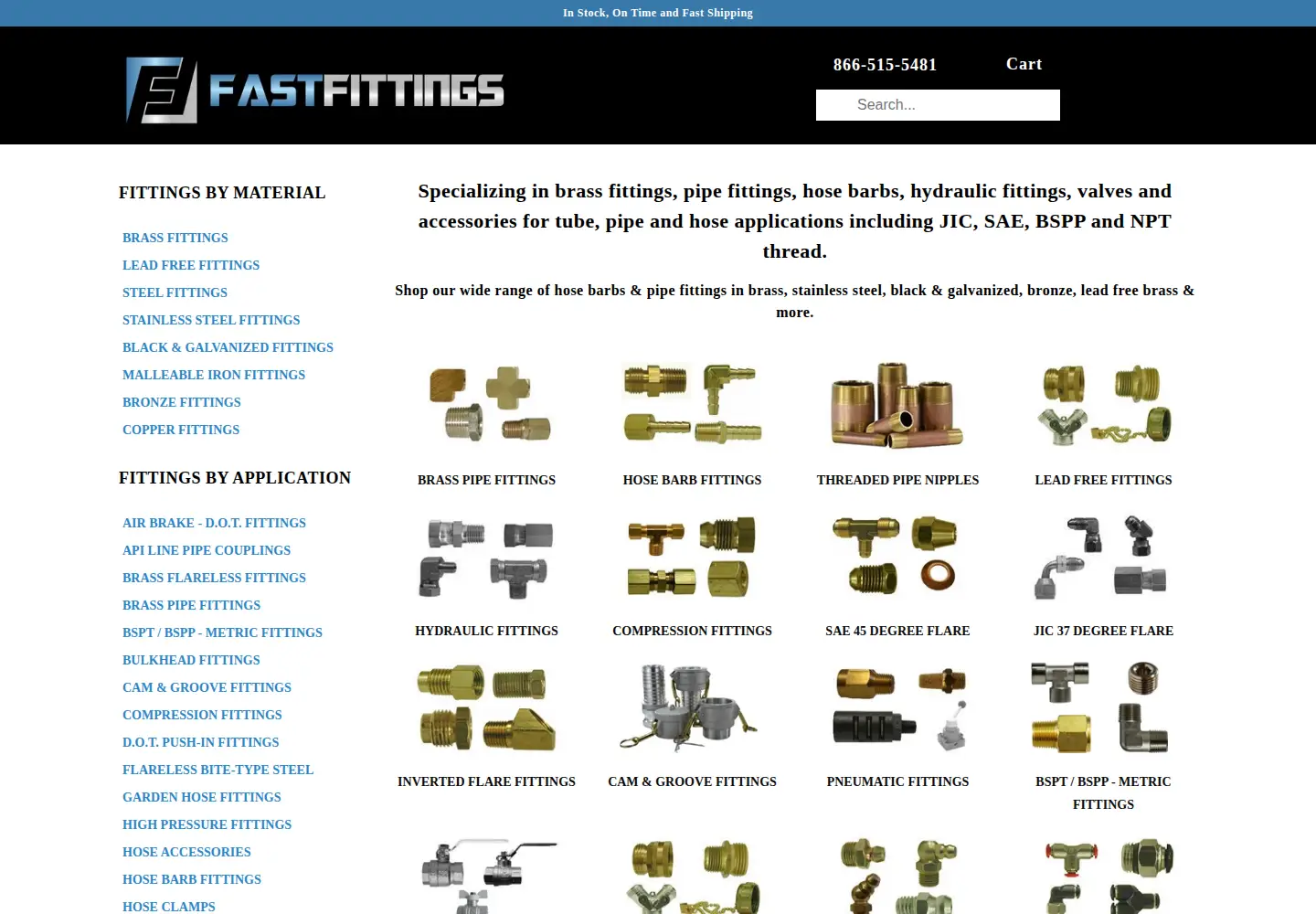 Screenshot of fastfittings.com