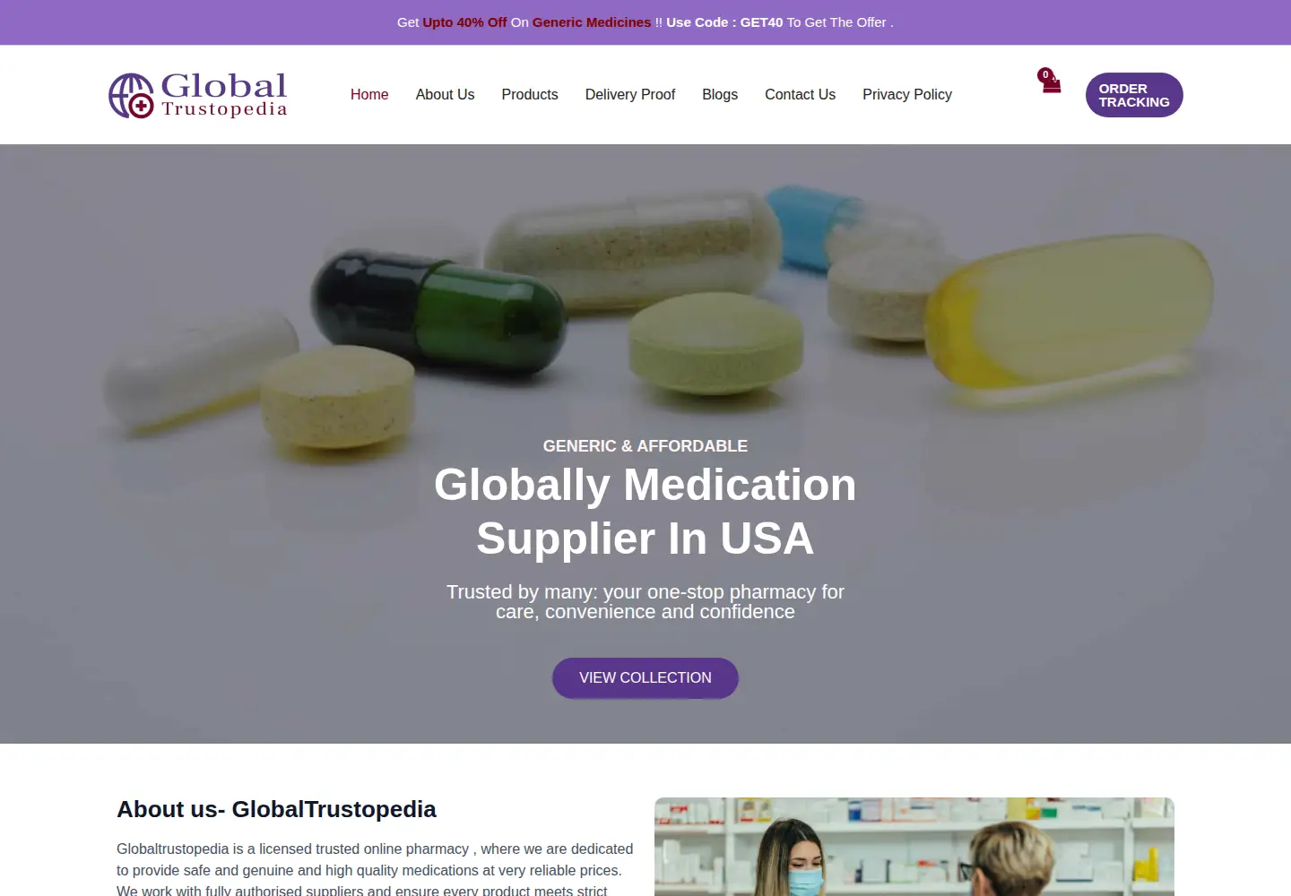 Screenshot of globaltrustopedia.com