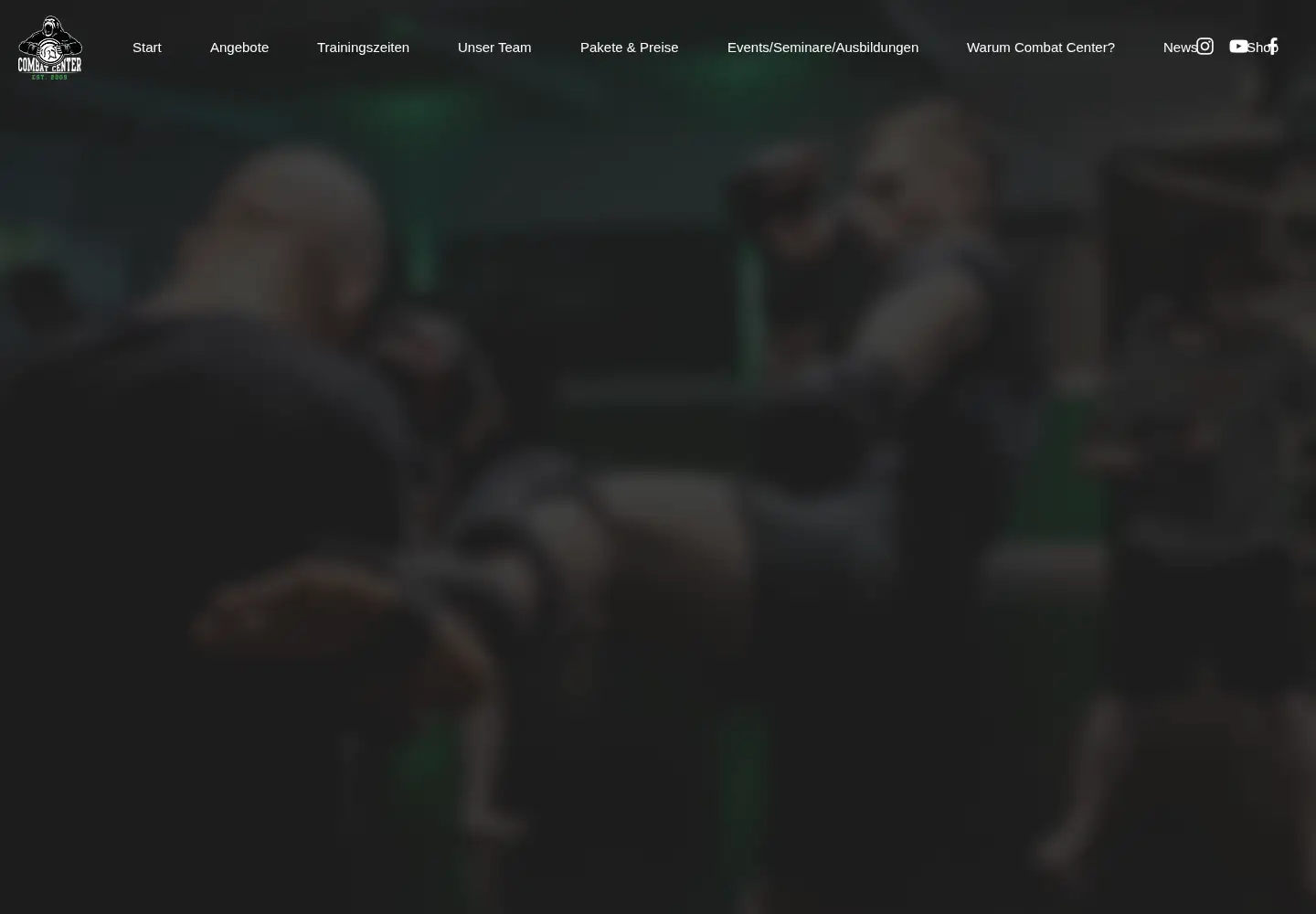 Captured homepage of combat-center.de in the current scan