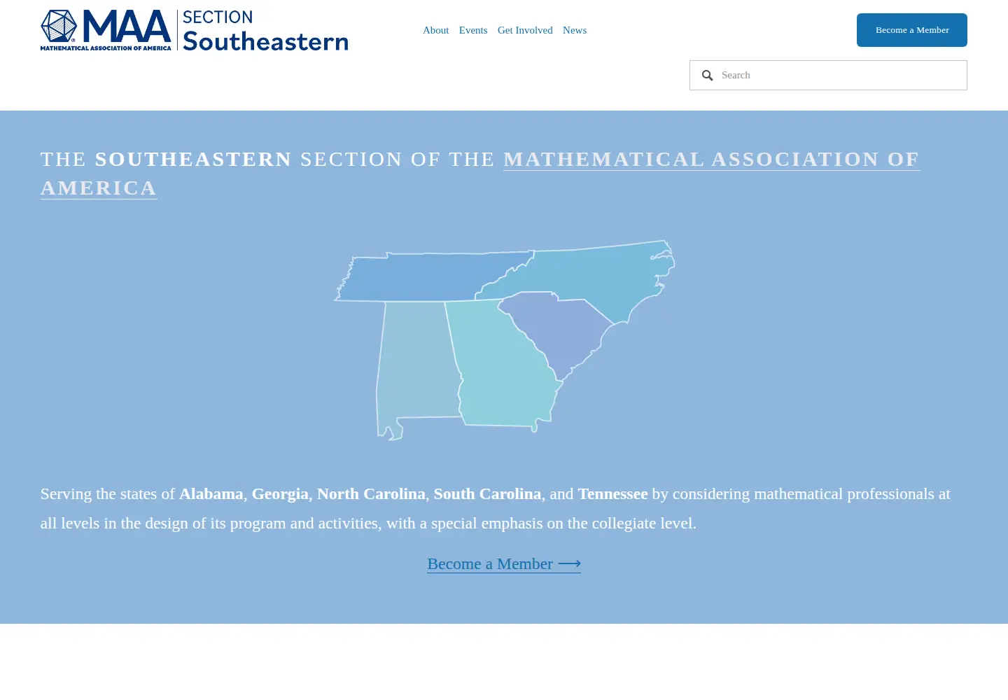 Screenshot of maasoutheastern.org
