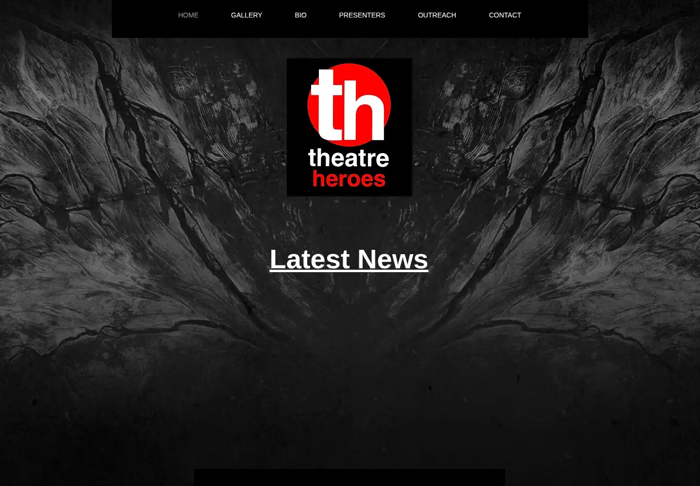 Screenshot of theatreheroes.org