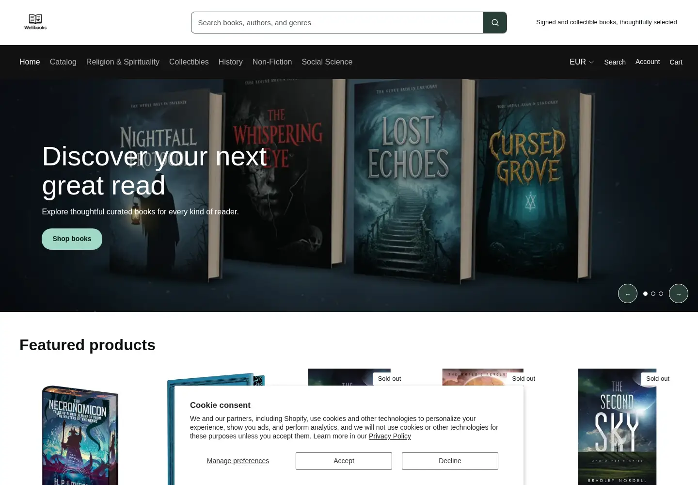 Screenshot of welibooks.com