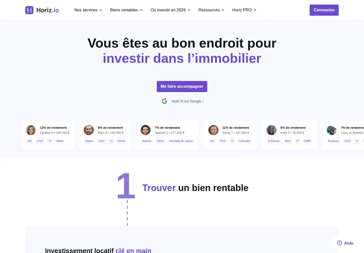 Screenshot of horiz.io