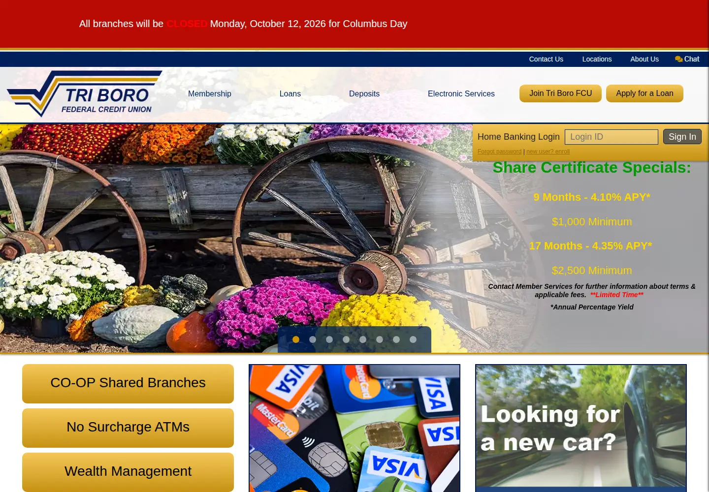 Screenshot of triboro-fcu.org