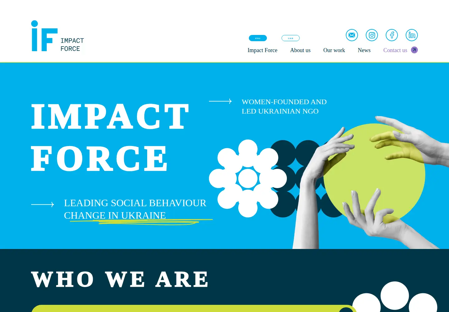 Screenshot of theimpactforce.org