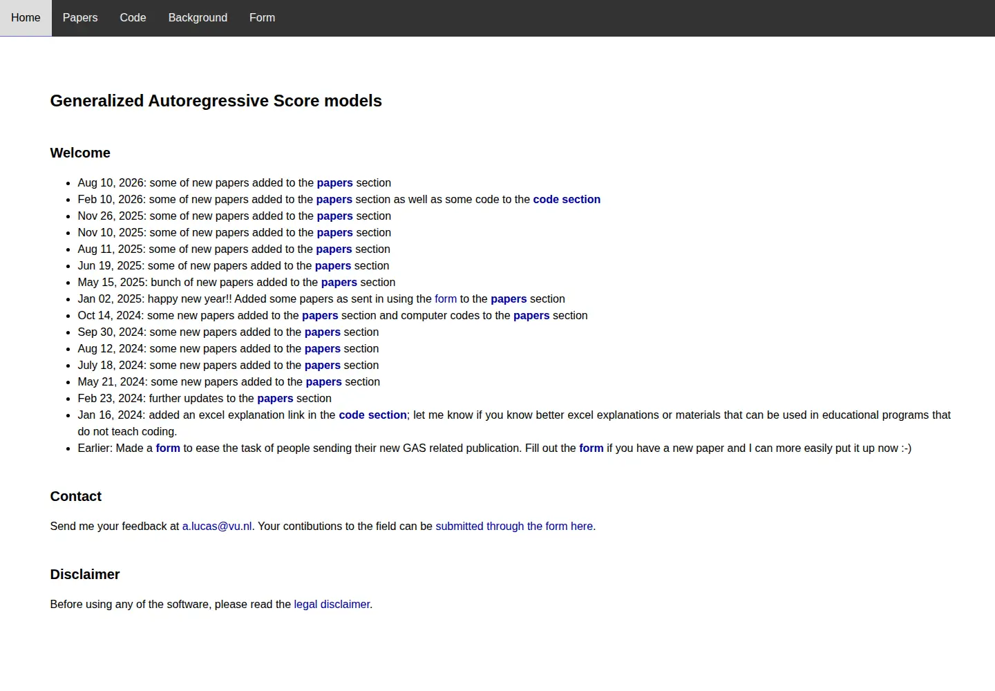 Screenshot of gasmodel.com