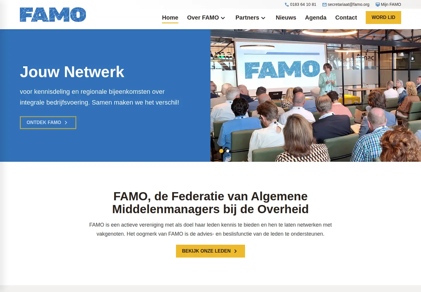 Screenshot of famo.org