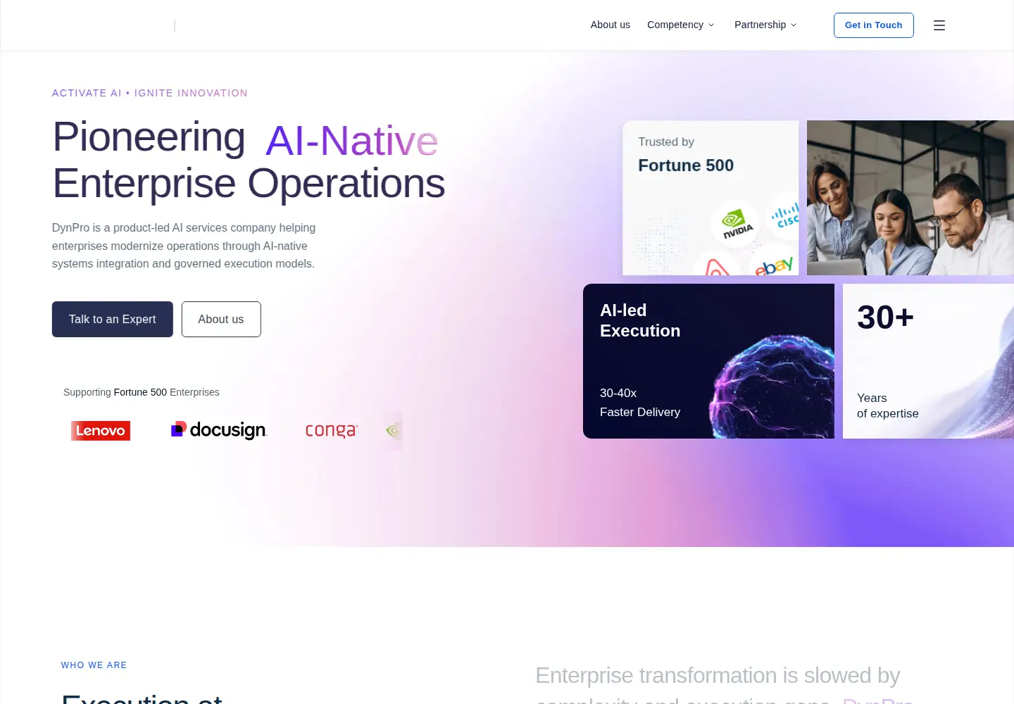 Screenshot of dynpro.com