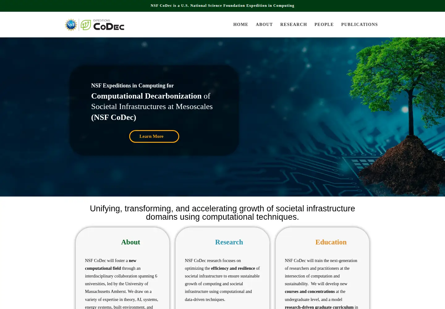 Screenshot of codecexp.us