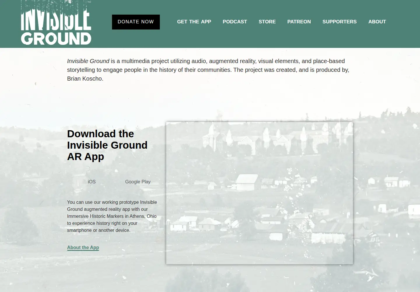 Screenshot of findinvisibleground.com