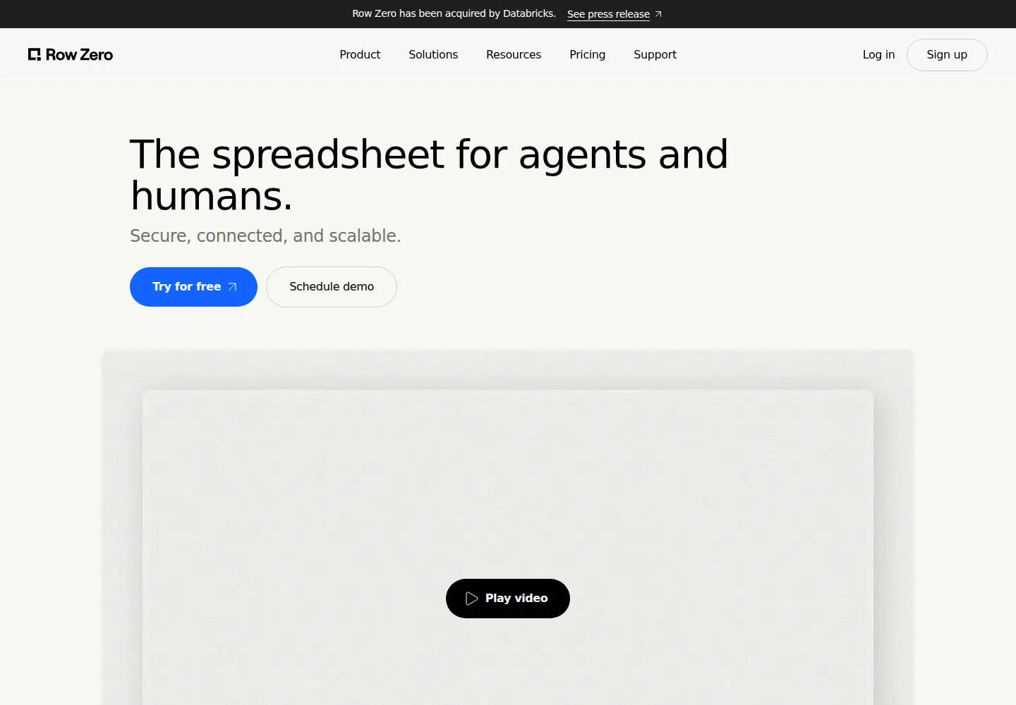 Screenshot of rowzero.com