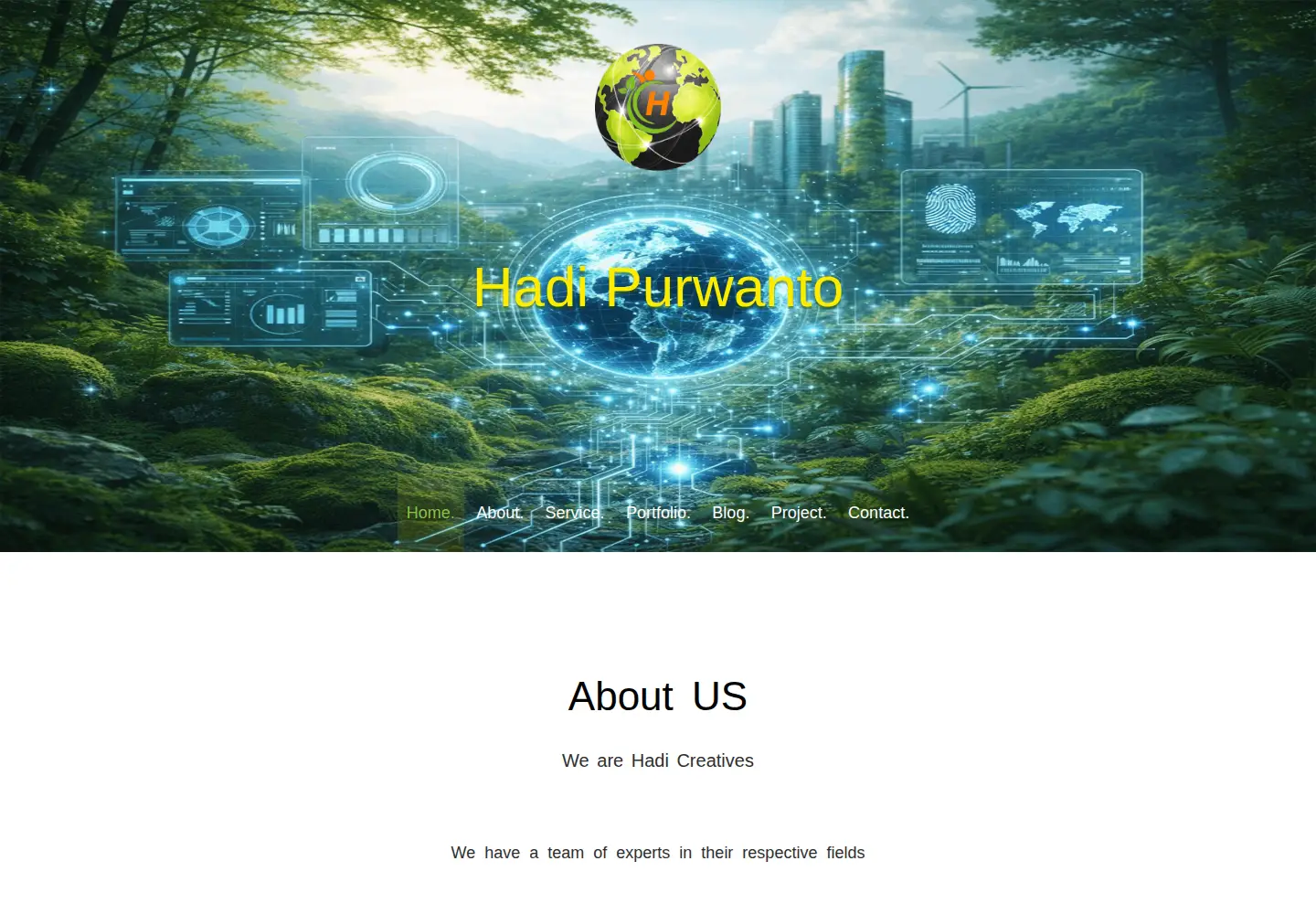 Screenshot of hadipurwanto.com