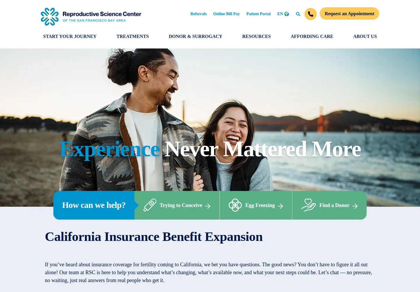Screenshot of rscbayarea.com