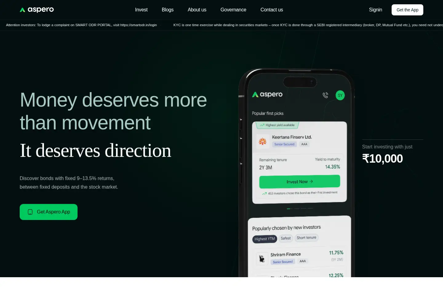 Screenshot of aspero.in