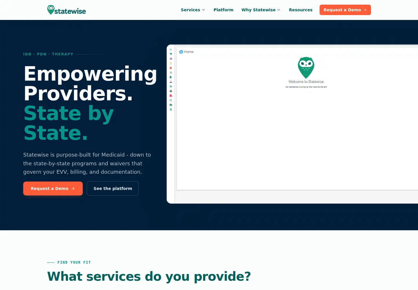 Screenshot of statewise.com