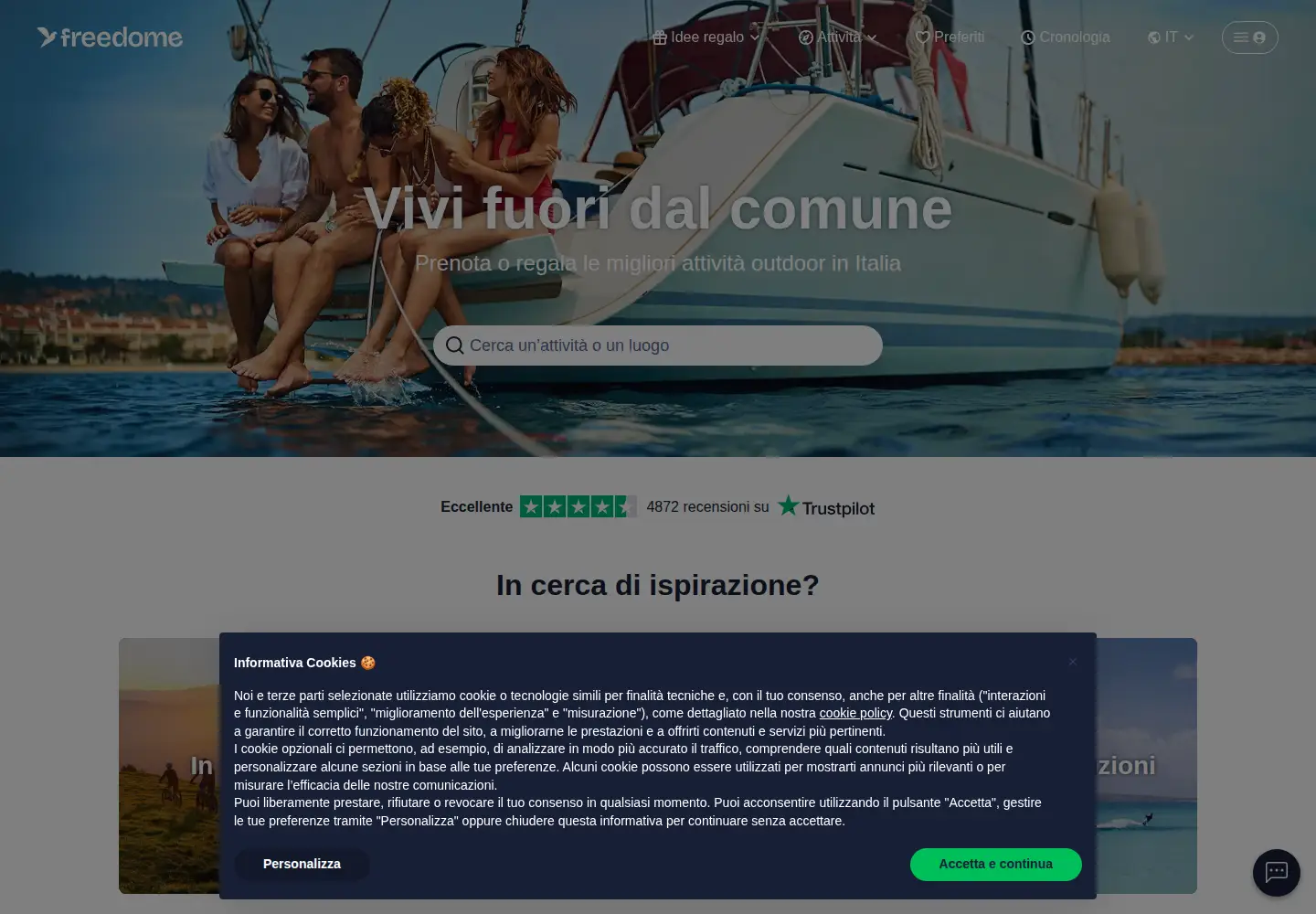 Screenshot of freedome.it