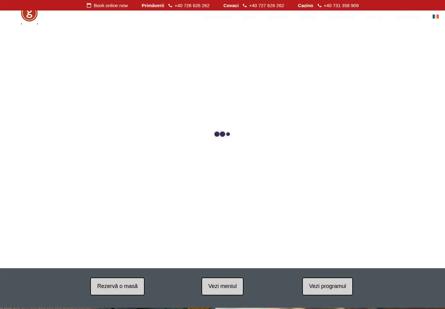 Captured homepage of citygrill.ro in the current scan