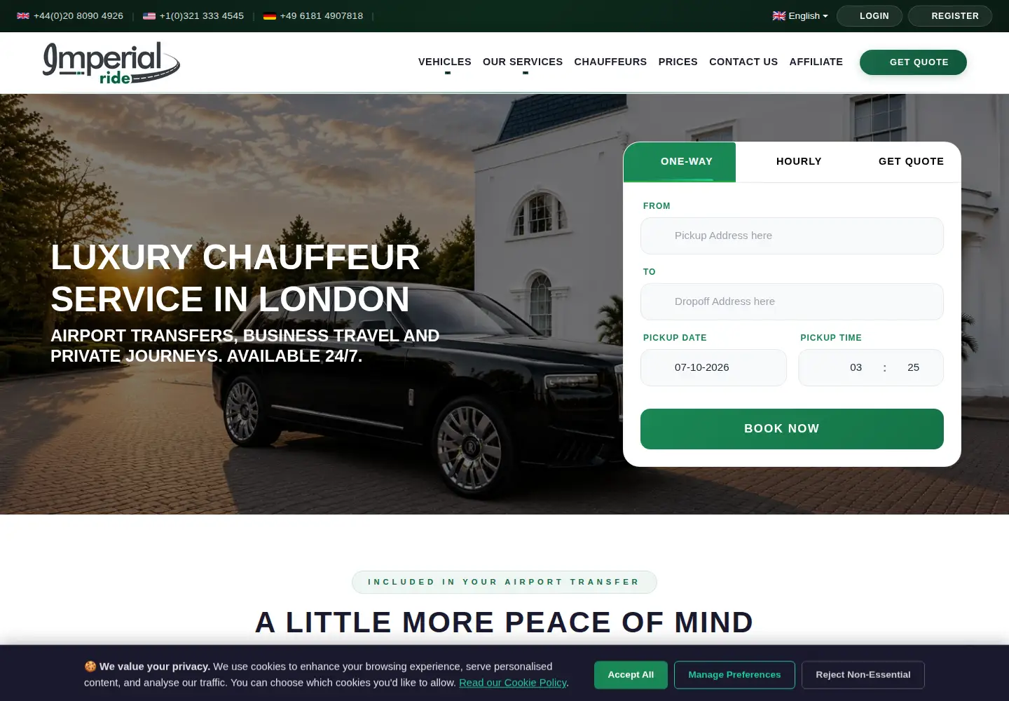 Screenshot of imperialride.com