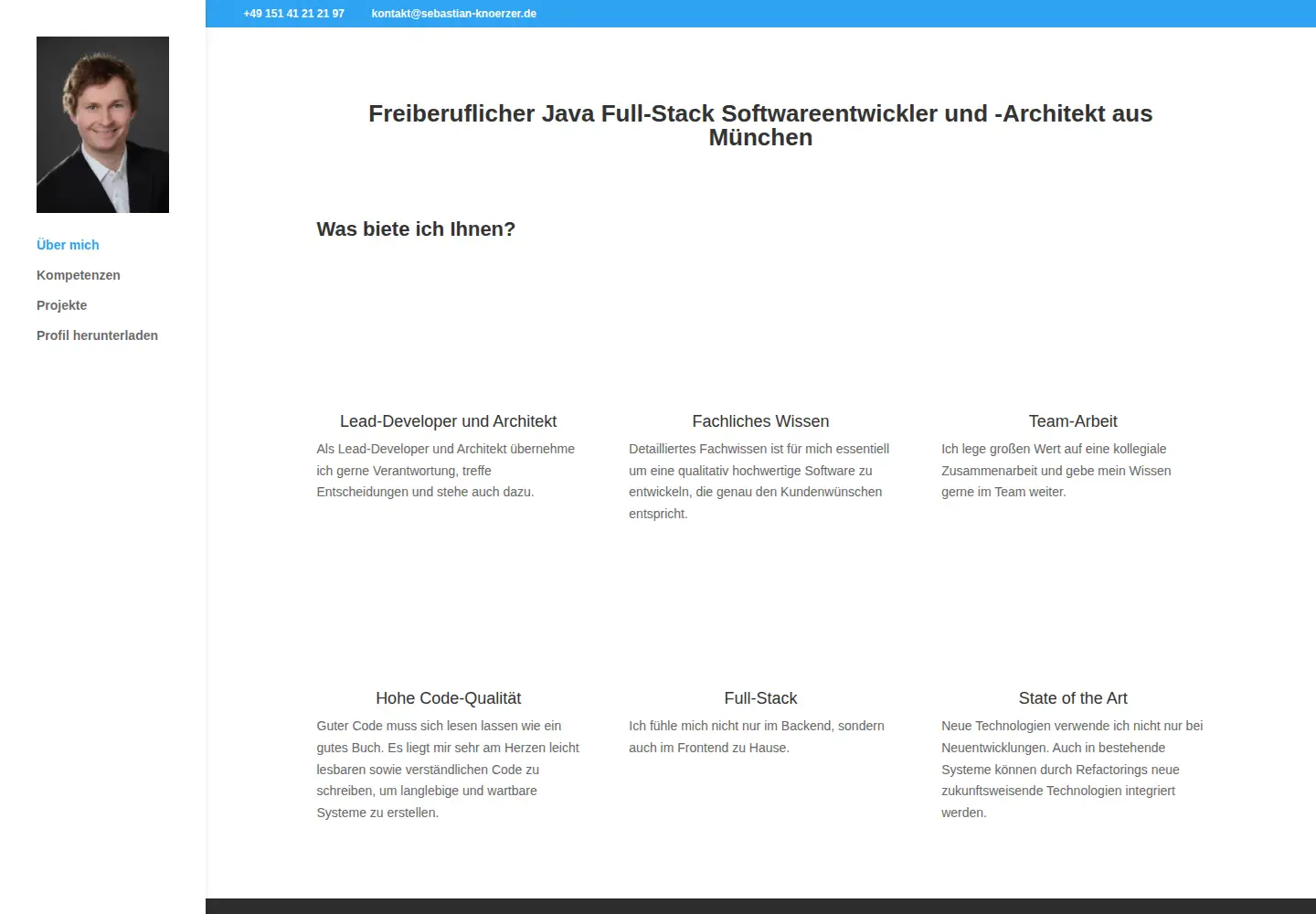Screenshot of sebastian-knoerzer.de