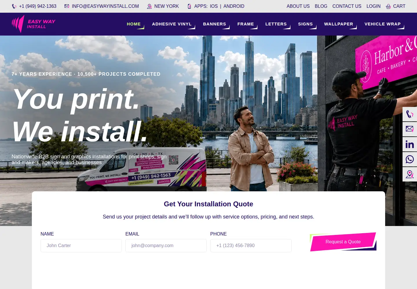 Screenshot of easywayinstall.com