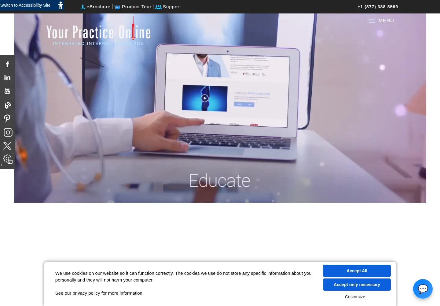 Screenshot of yourpracticeonline.net