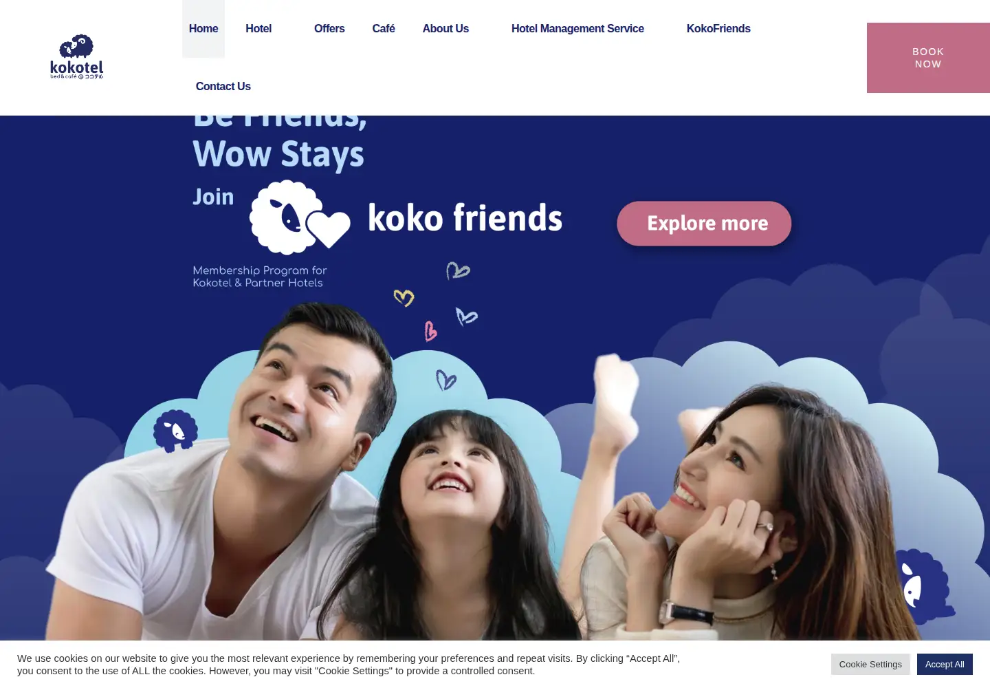 Screenshot of kokotel.com