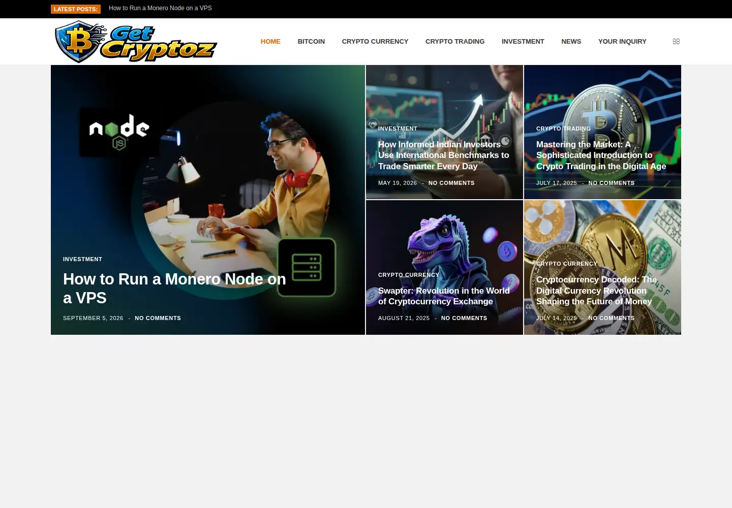 Screenshot of get-cryptoz.com