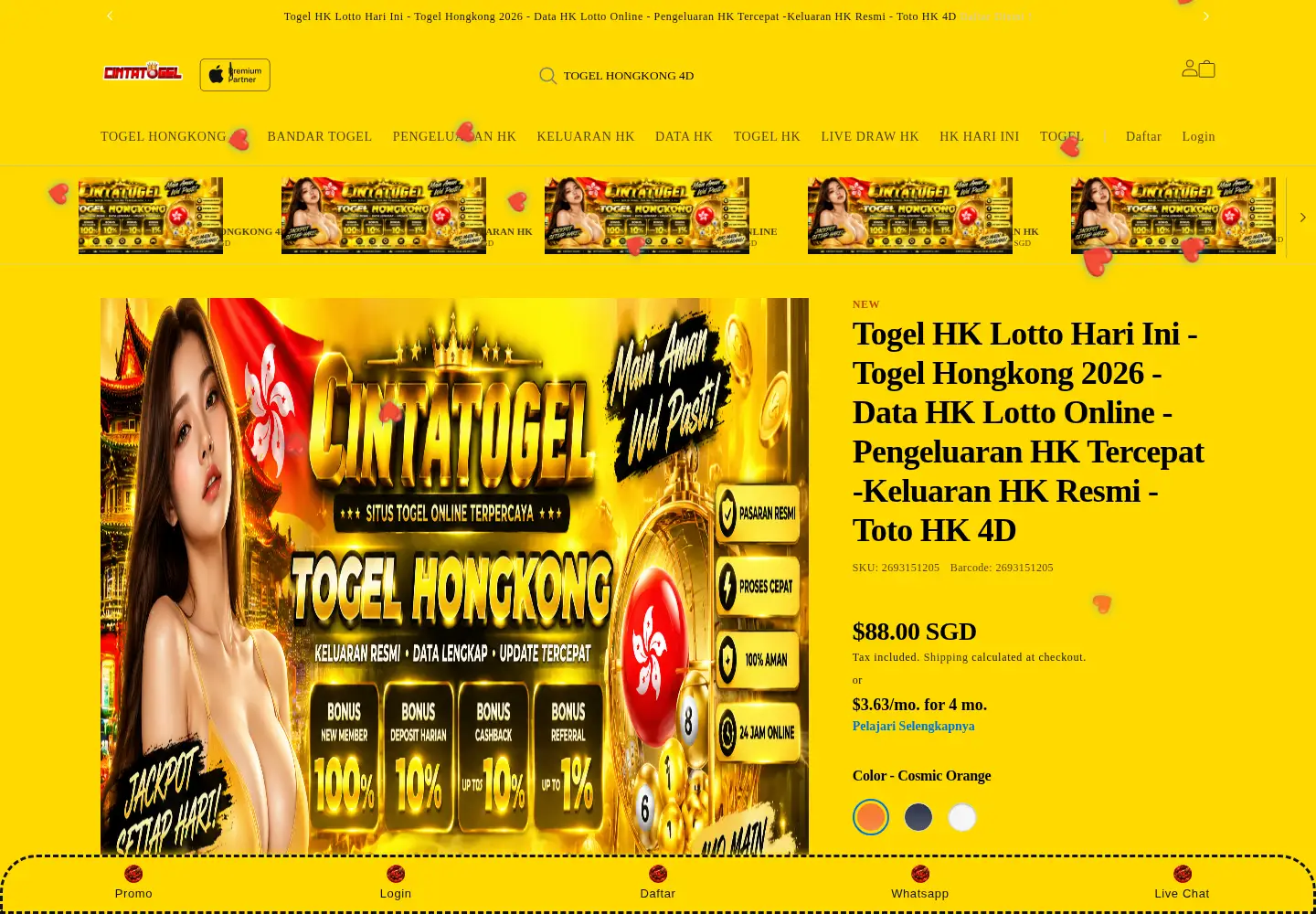 Captured homepage of csse2025.org in the current scan