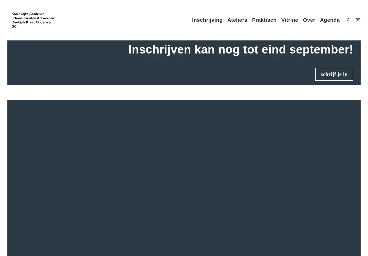 Captured homepage of academieantwerpendko.org in the current scan