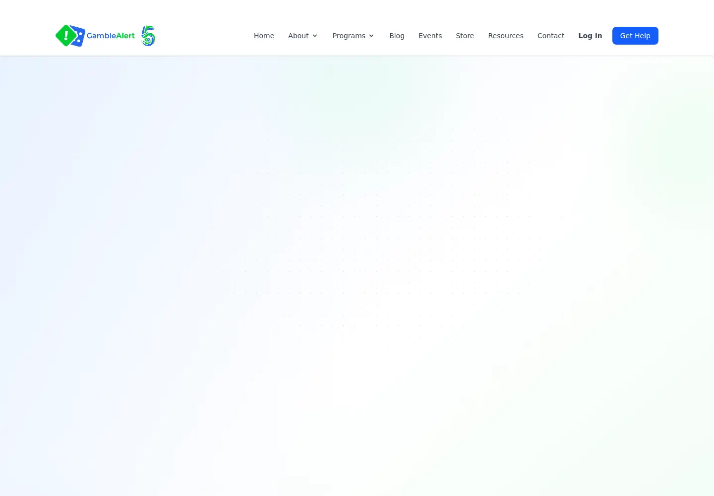 Screenshot of gamblealert.org