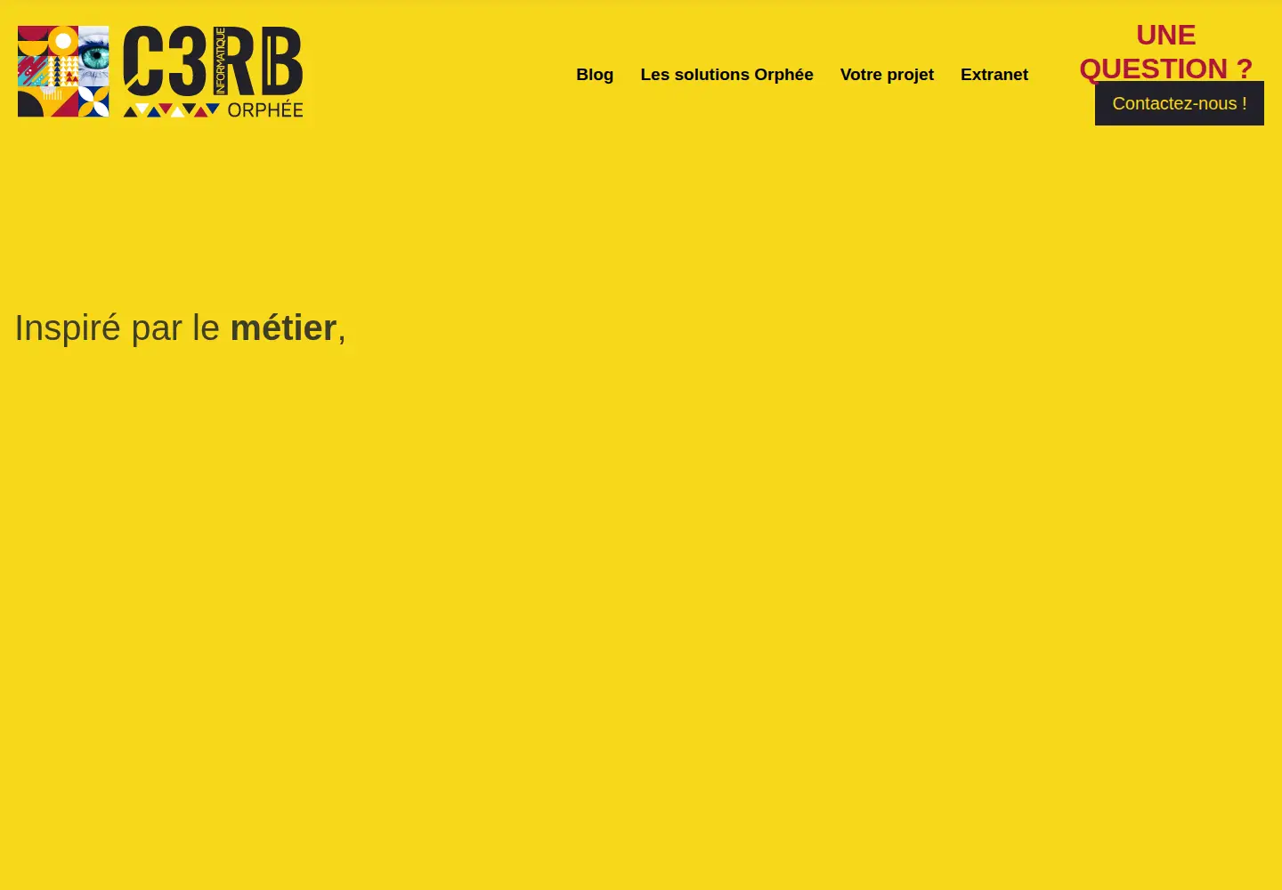 Captured homepage of c3rb.com in the current scan