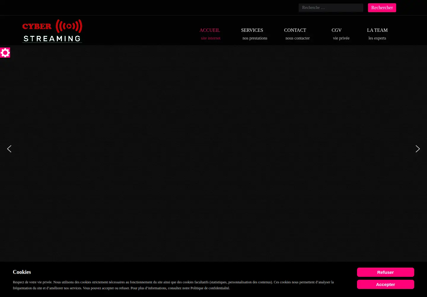 Screenshot of cyber-streaming.com