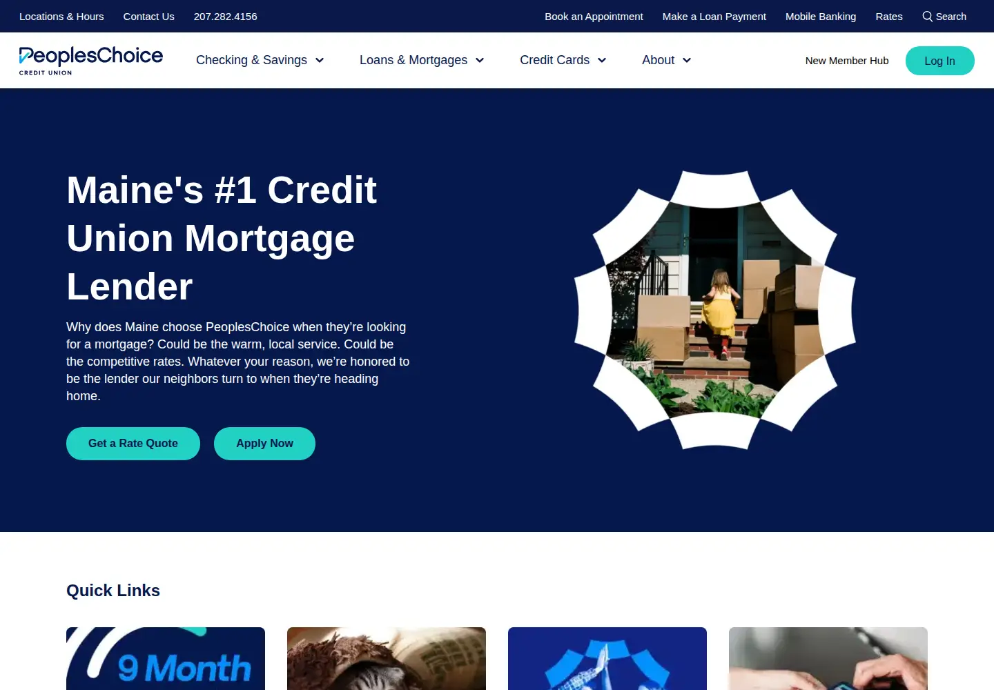 Screenshot of peopleschoicecreditunion.com