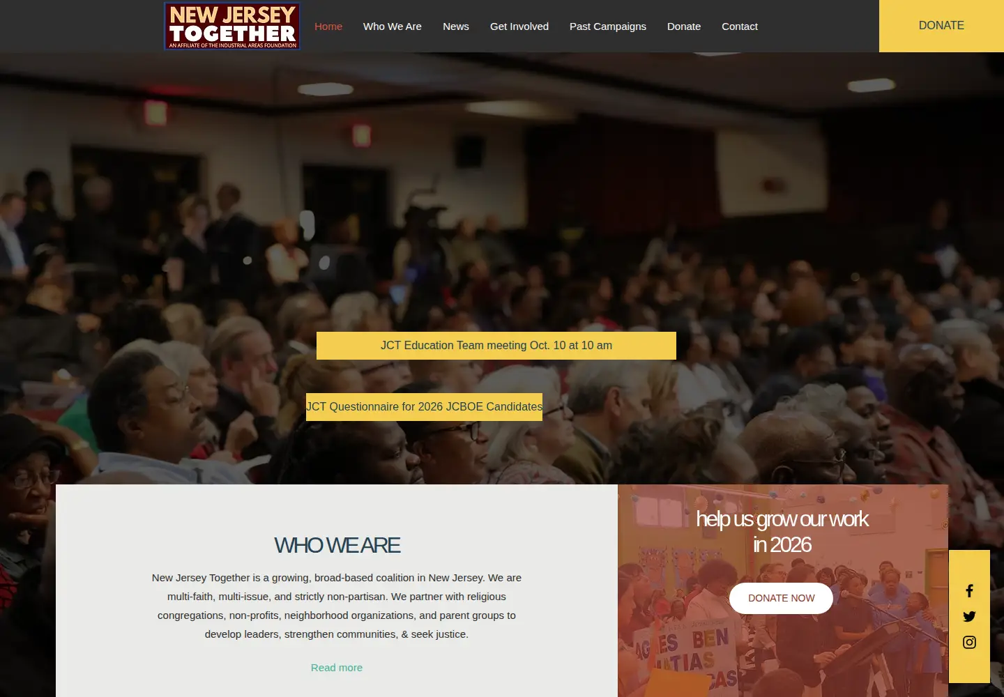 Screenshot of njtogether.org