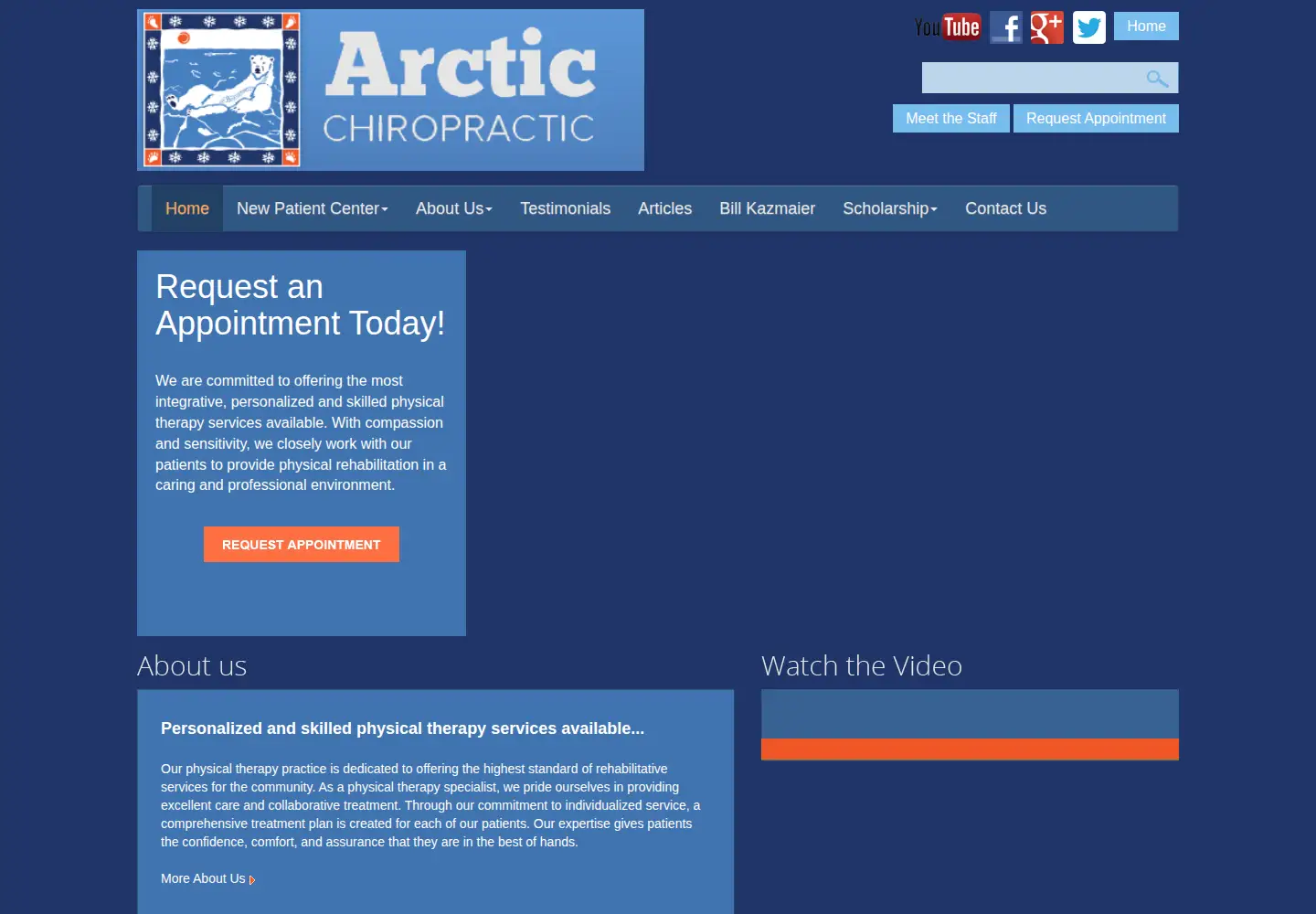 Screenshot of arcticchiropracticfairbanks.com