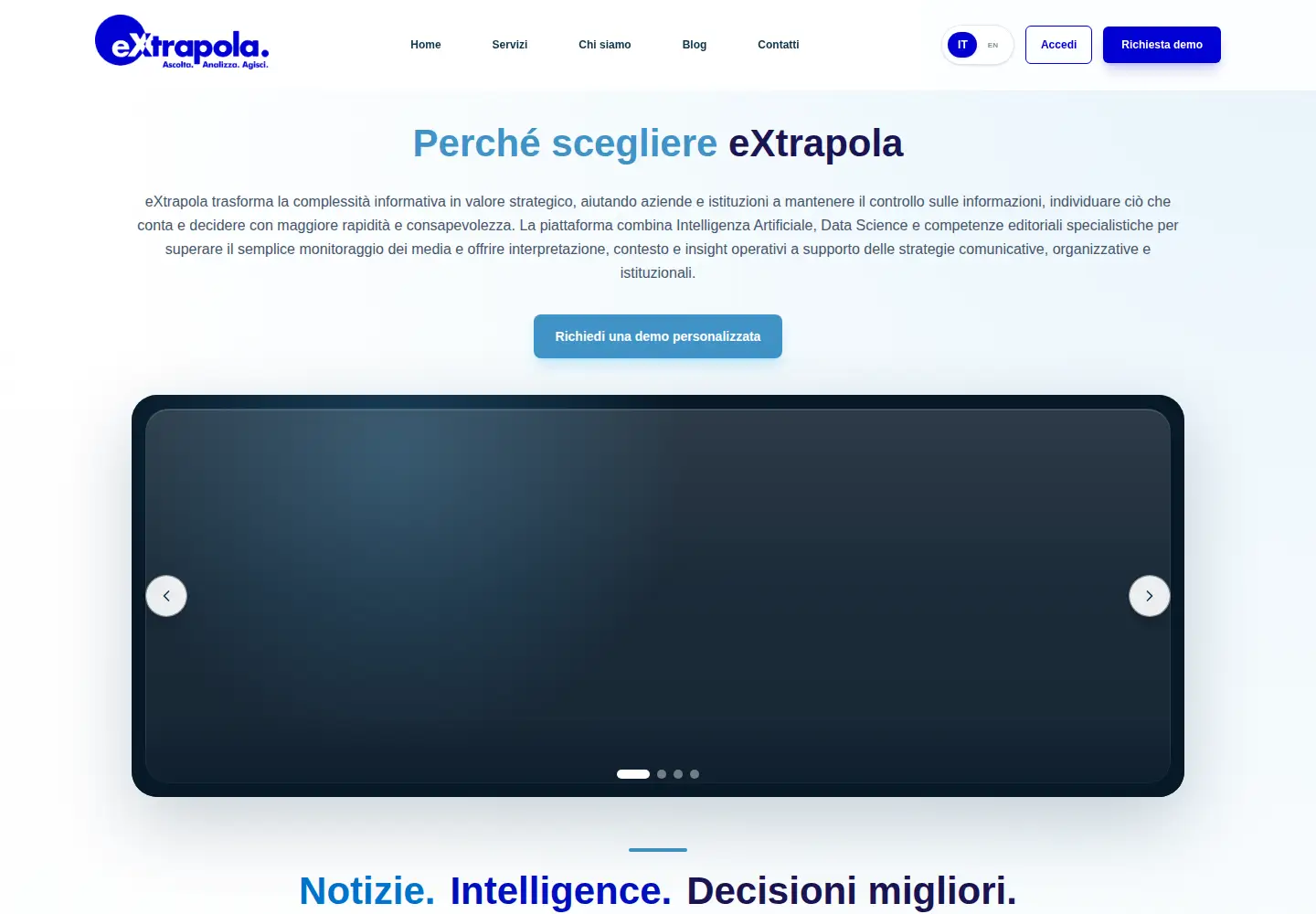 Screenshot of extrapola.com