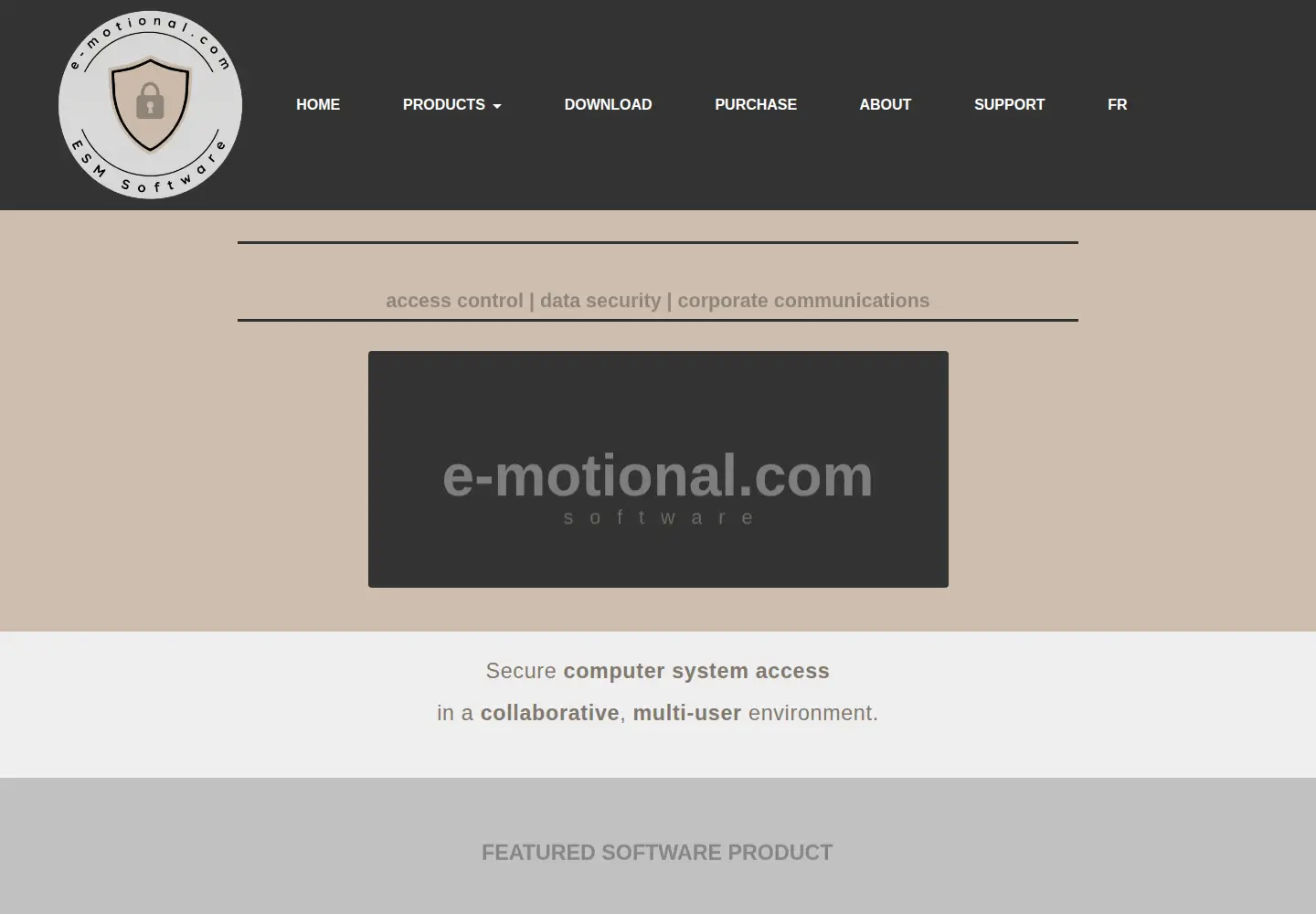 Captured homepage of e-motional.com in the current scan
