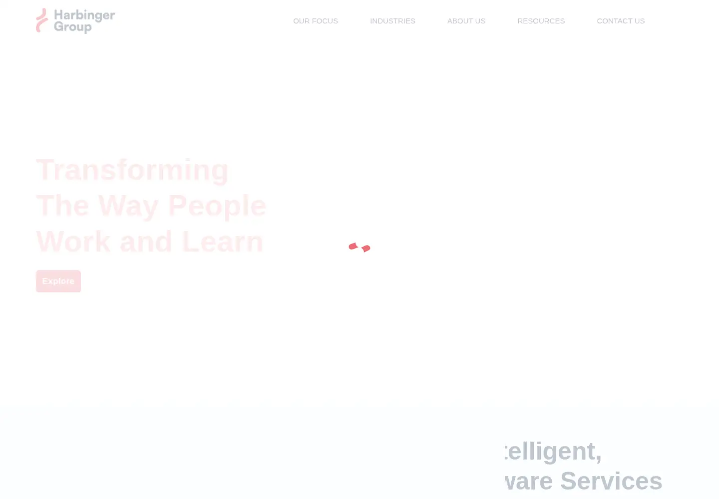 Screenshot of harbinger-systems.com