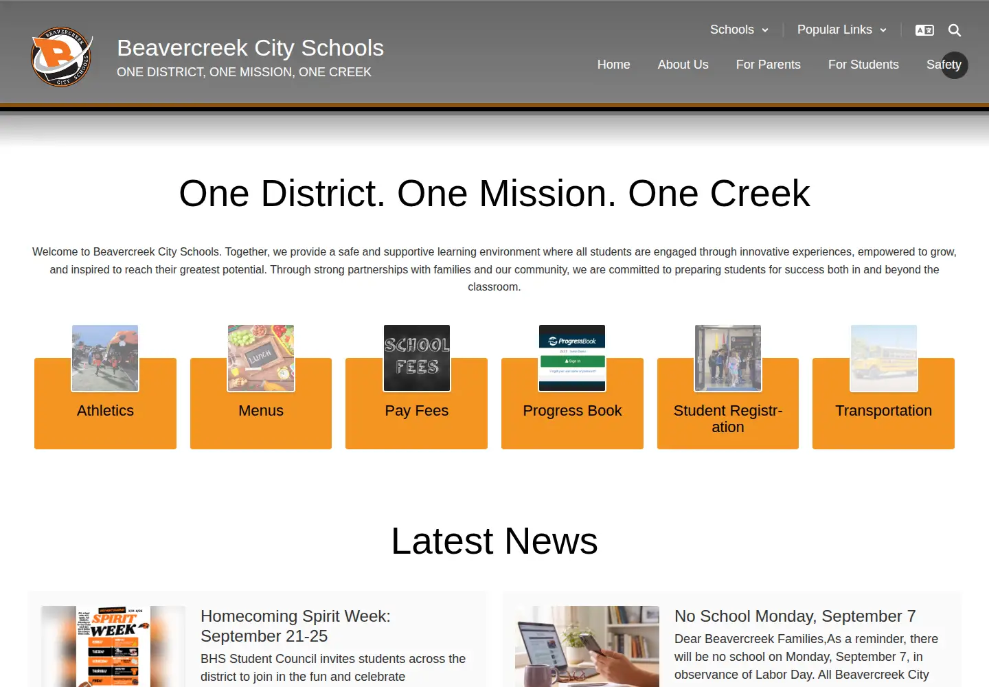 Screenshot of gocreek.org