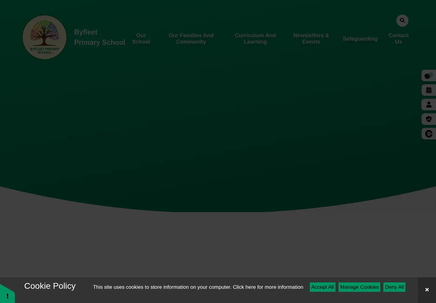 Screenshot of byfleet.surrey.sch.uk