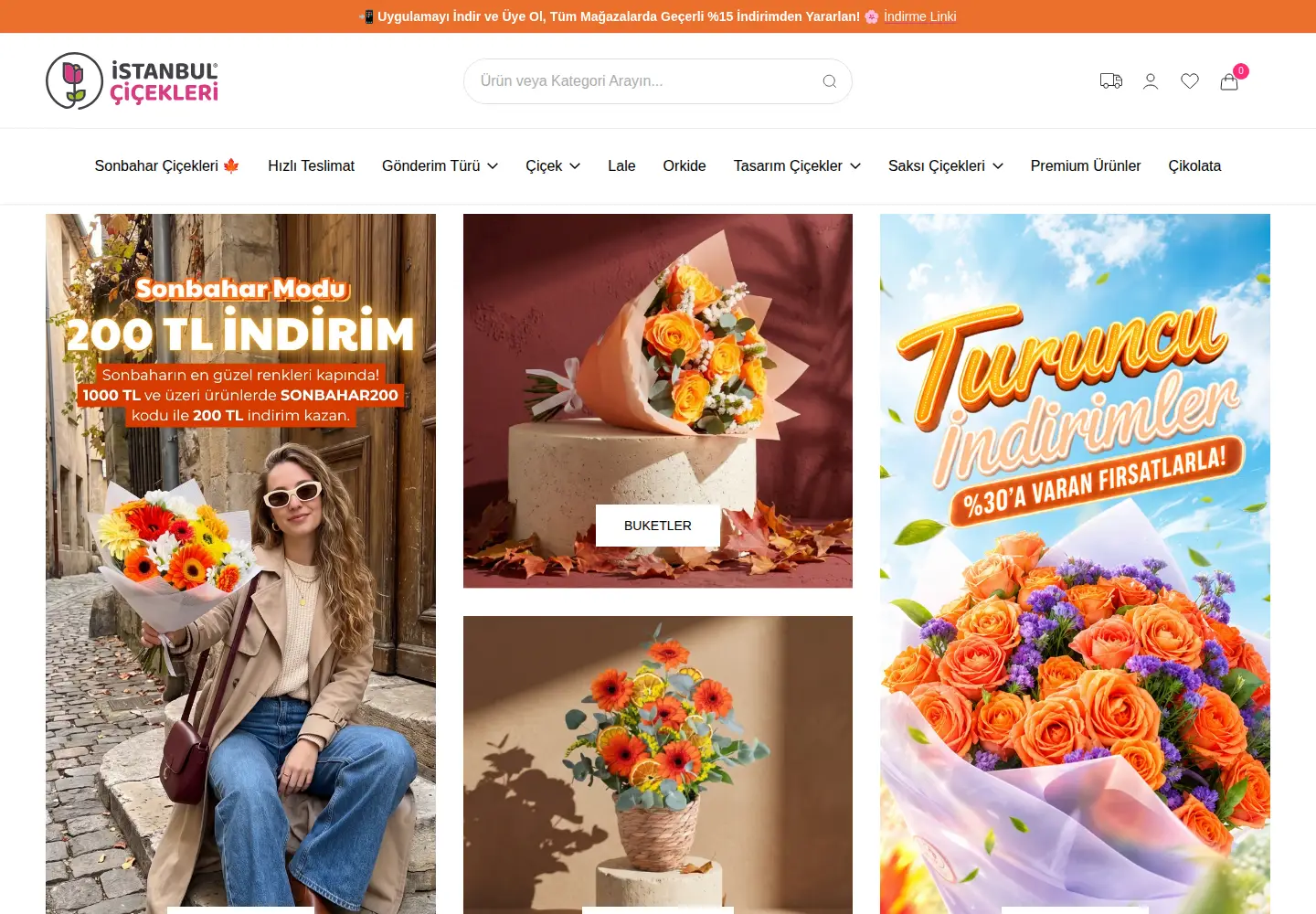 Captured homepage of istanbulcicekleri.com in the current scan