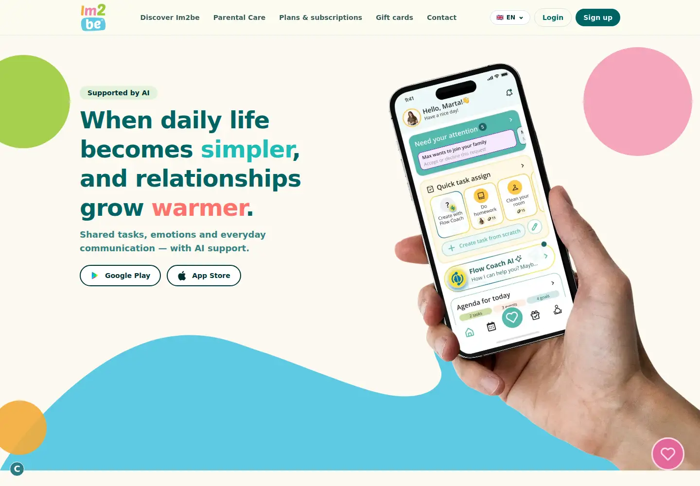 Screenshot of im2be.com
