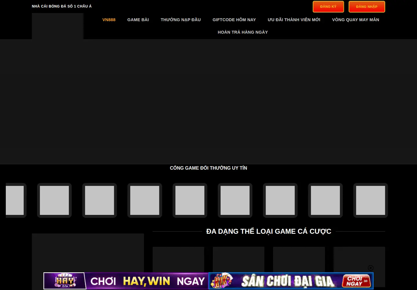 Captured homepage of vn888.diy in the current scan