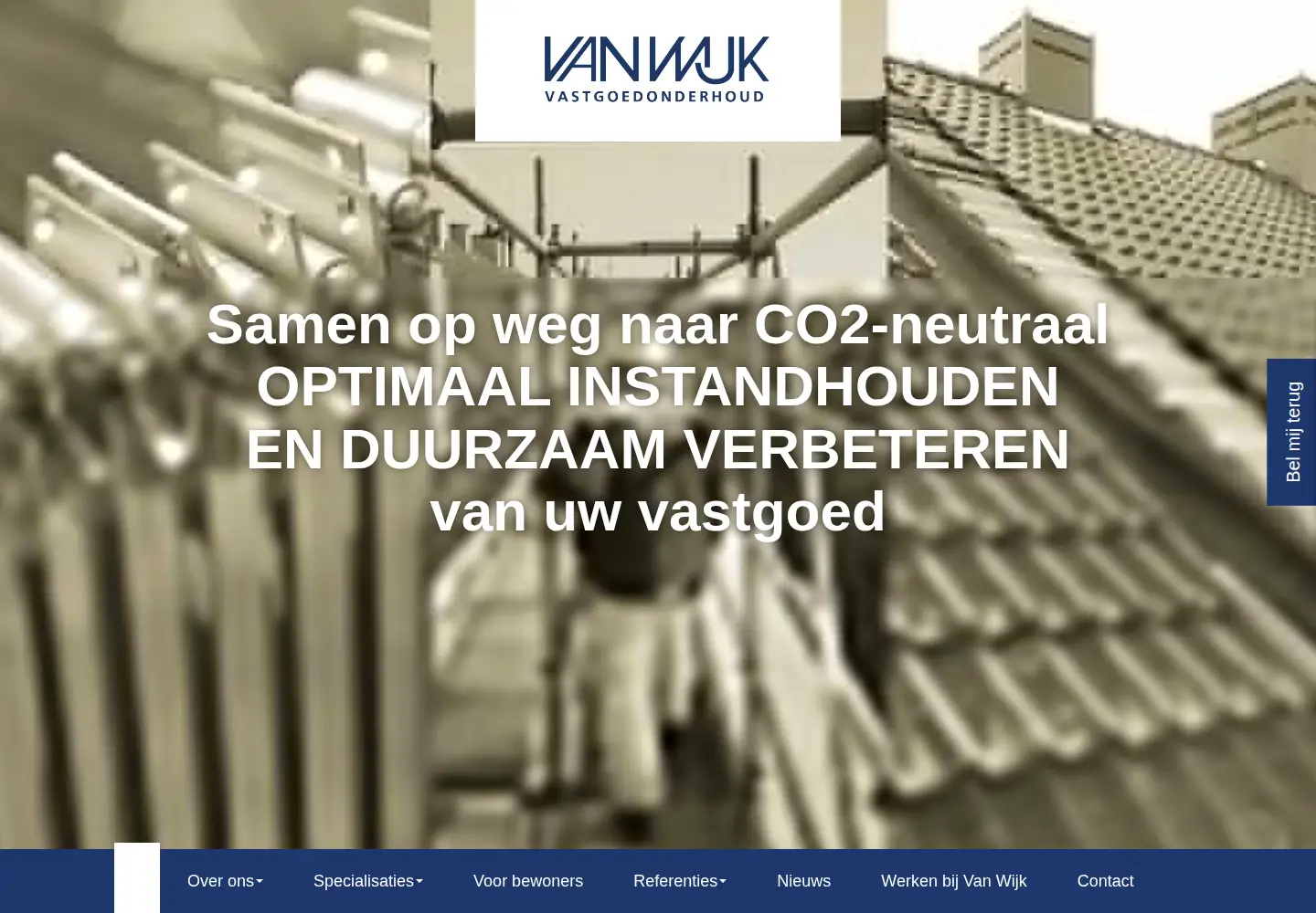 Screenshot of vanwijkvgo.nl